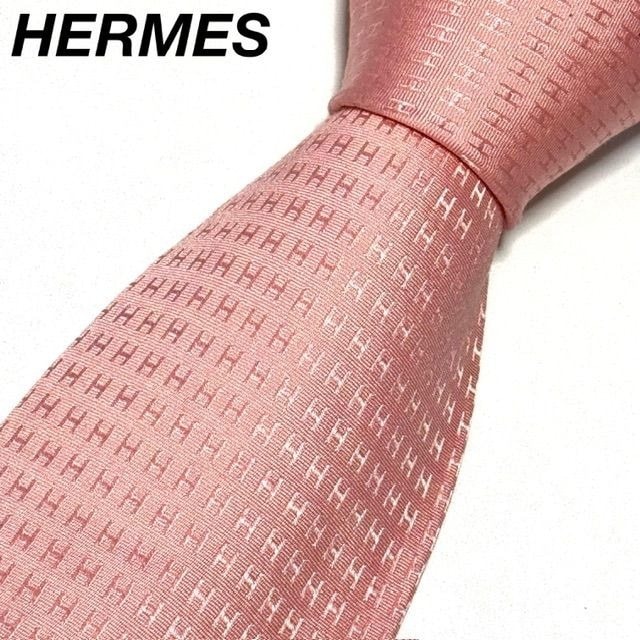 目立った傷や汚れなし】HERMES ファソネ H ジャガード ピンク 総柄