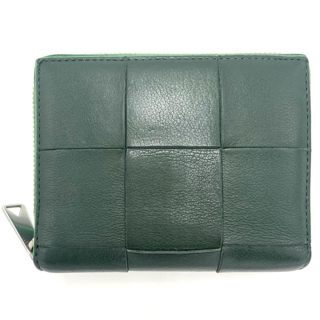No.269 早い者勝ち☆希少【超美品】BOTTEGAVENETA ボッテガヴェネタ マキシイントレチャート カセット 二つ折り財布 メンズ レディース