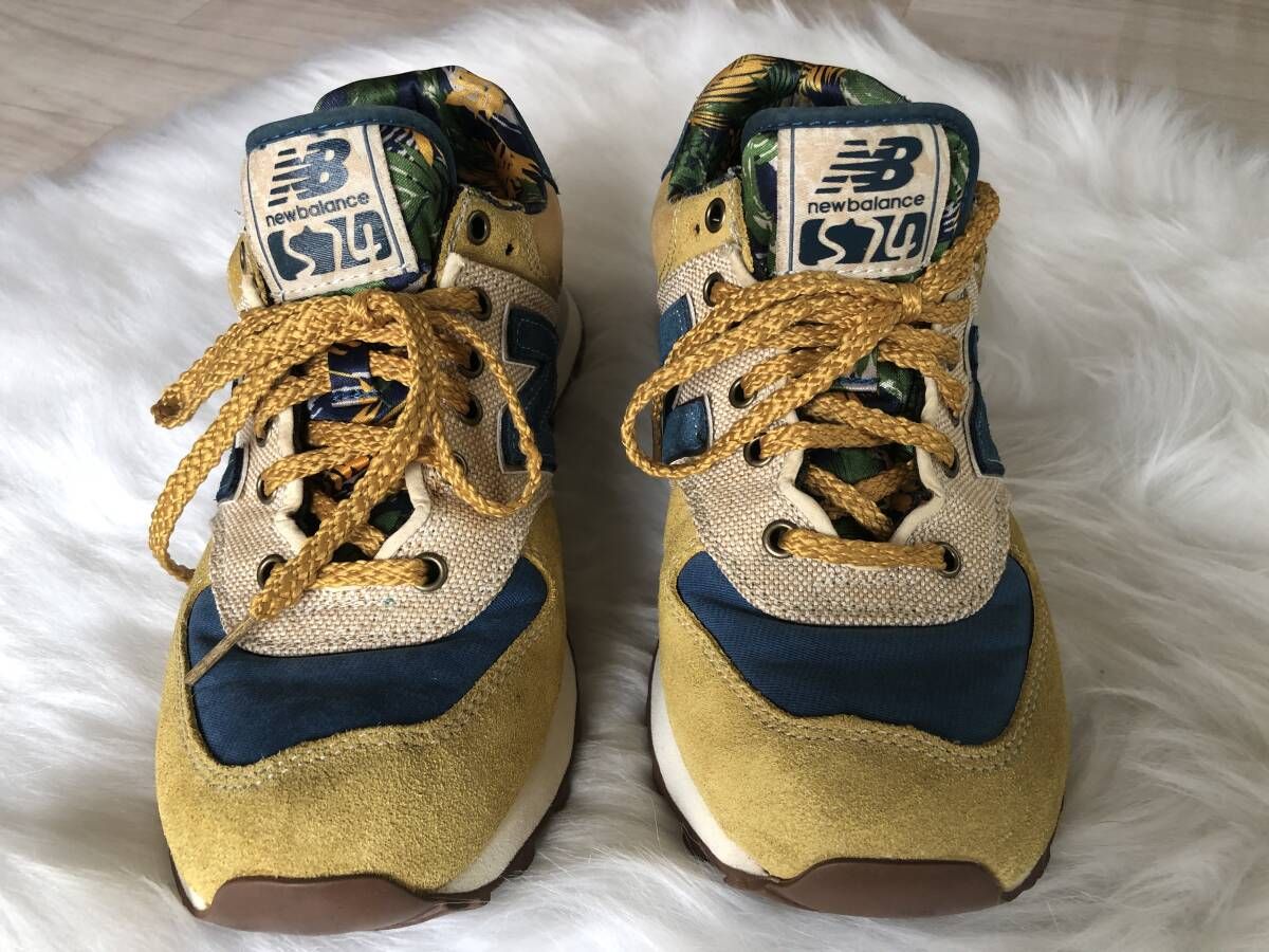 ニューバランス ML574OHY　Dワイズ ボタニカル柄　25.5センチ　 New Balance 574のローカットスニーカー