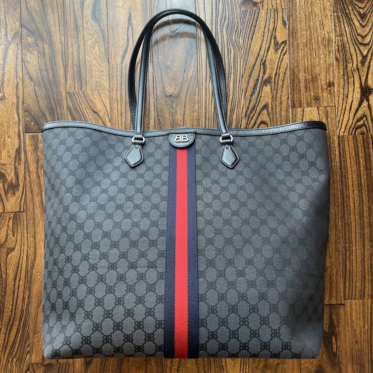 A (未使用に近い)】【極美品】GUCCI × BALENCIAGAトートバッグ グッチ 