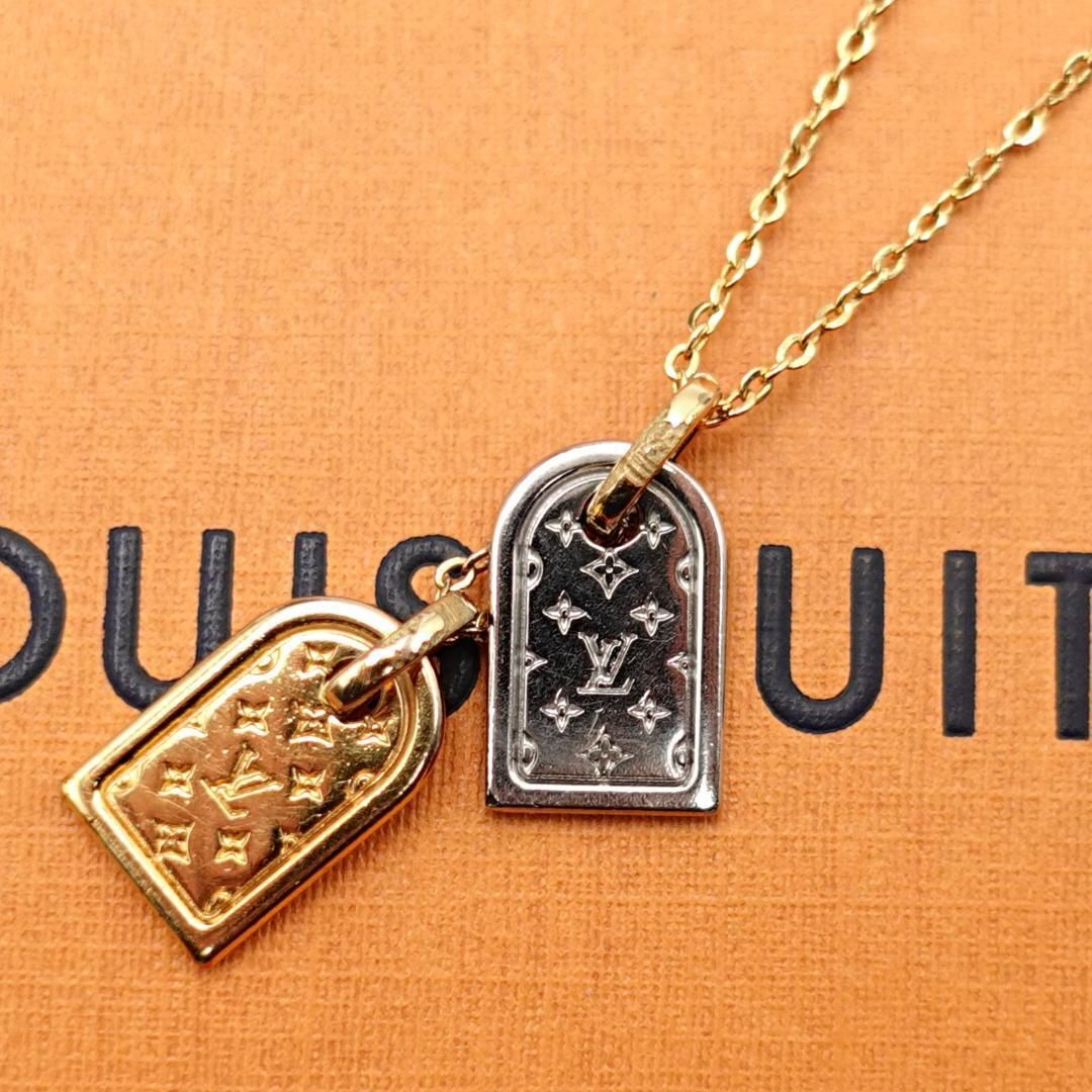 ルイヴィトン ナノグラム ネックレス ゴールド エセンシャル レディース LV LOUIS VUITTON プティルイ コリエ