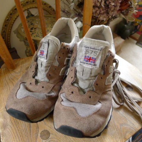 NEW BALANCE M575SGG MADE IN ENGLAND/ニューバランス グレー ローカットスニーカー/UK8