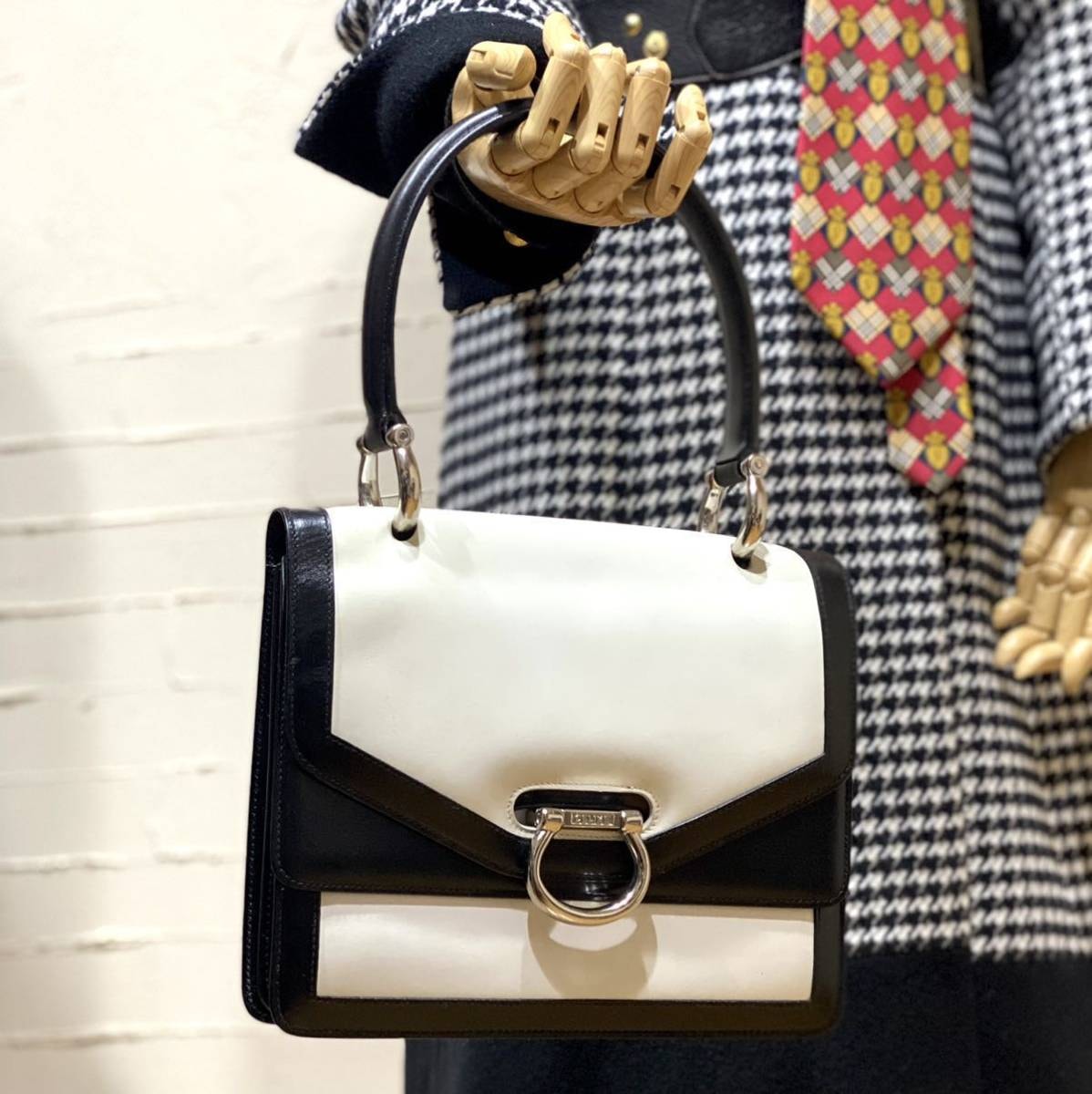C (やや傷や汚れあり)】激レア 希少 VINTAGE OLD CELINE バイ C (やや傷や汚れあり)】激レア 希少 VINTAGE OLD CELINE バイ