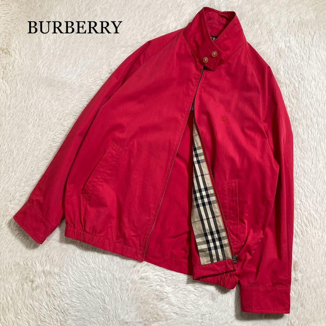 BURBERRY バーバリー ハリントンジャケット ホースロゴ ノバチェック コットン