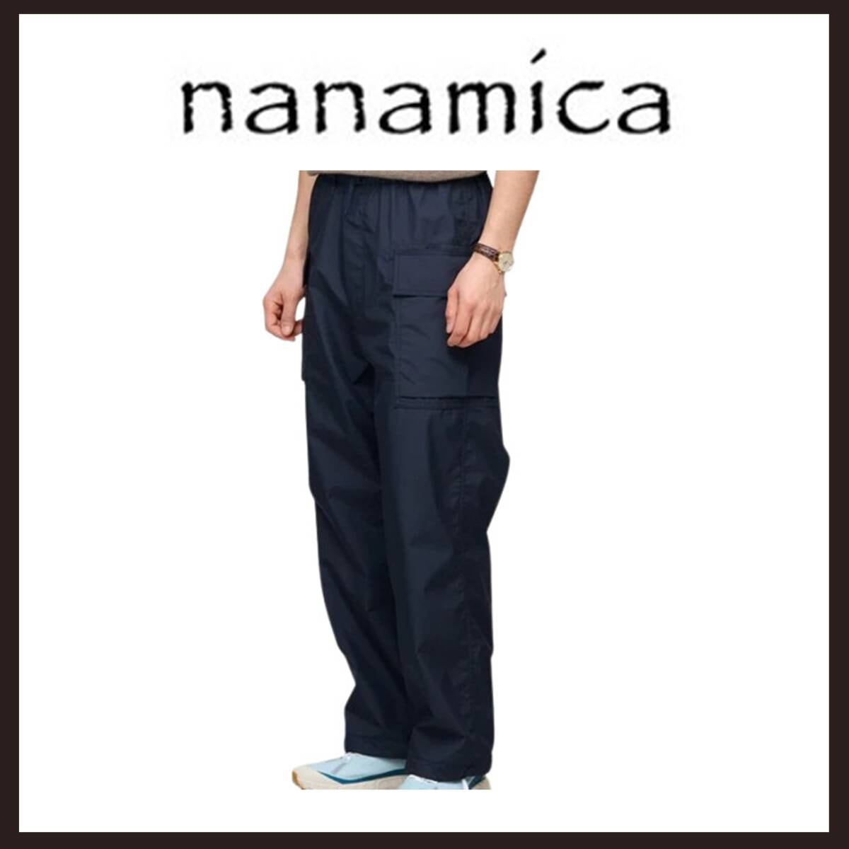 ●○新品未使用　nanamica（ナナミカ）　3L PERTEX SHIELD　カーゴパンツ　36　ネイビー○●