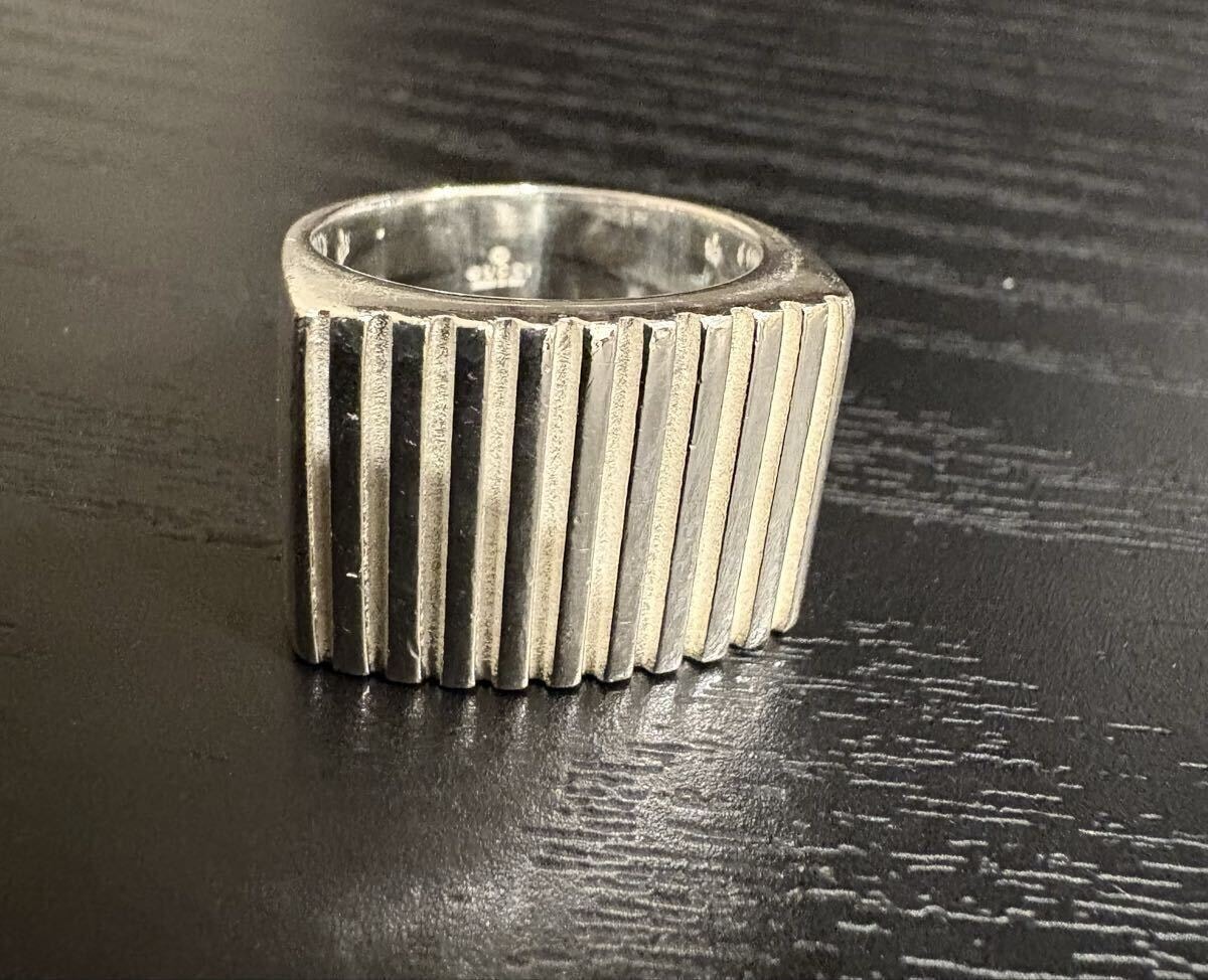 グッチ GUCCI シグネットリング スクエア SV925 シルバー サイズ13号 オールド ヴィンテージ