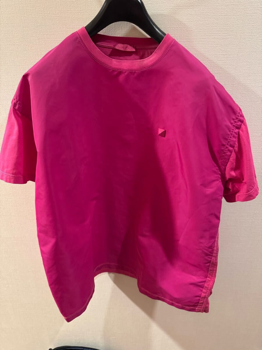 定価8万　VALENTINO ピンク Tシャツ XS ヴァレンティノ　ビッグT カットソー 半袖