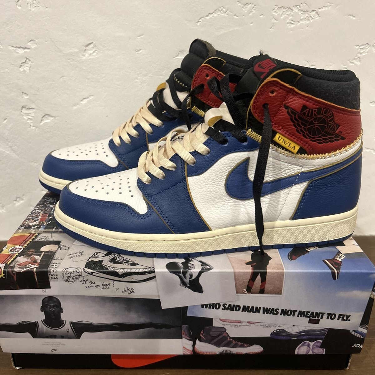 ユニオン × ナイキ エアジョーダン1 レトロ ハイ OG NRG "ストームブルー/バーシティレッド"