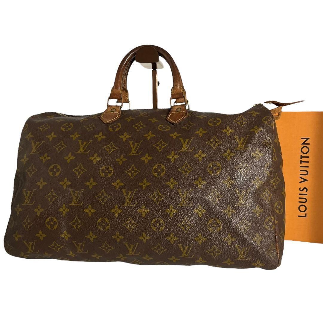 鑑定済 ☆ルイヴィトン LOUIS VUITTON スピーディ40 ハンドバッグ ボストンバッグ モノグラム　ブラウン 茶