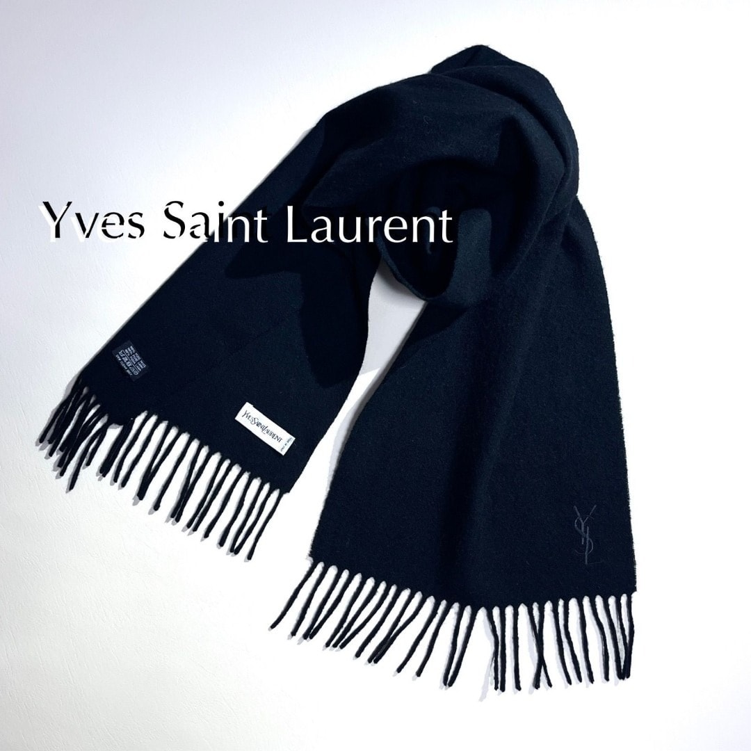 B (目立った傷や汚れなし)】cZ76 Yves Saint Laurent ロゴ 刺繍