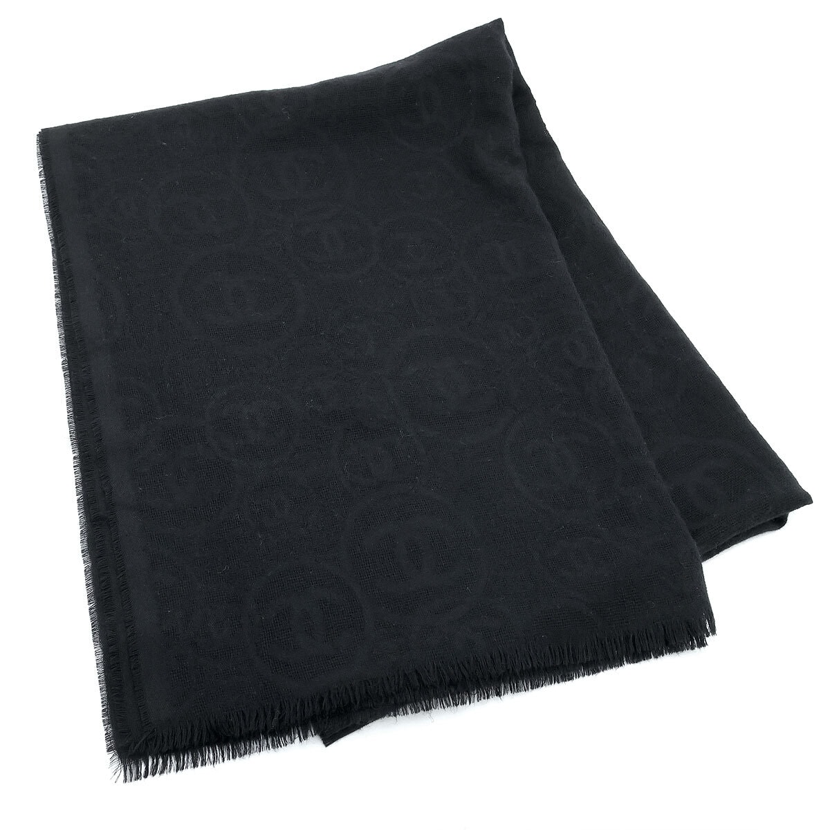 CHANEL ブラック ストール・ショール レディースファッション｜ファッション雑貨｜ストール・ショール