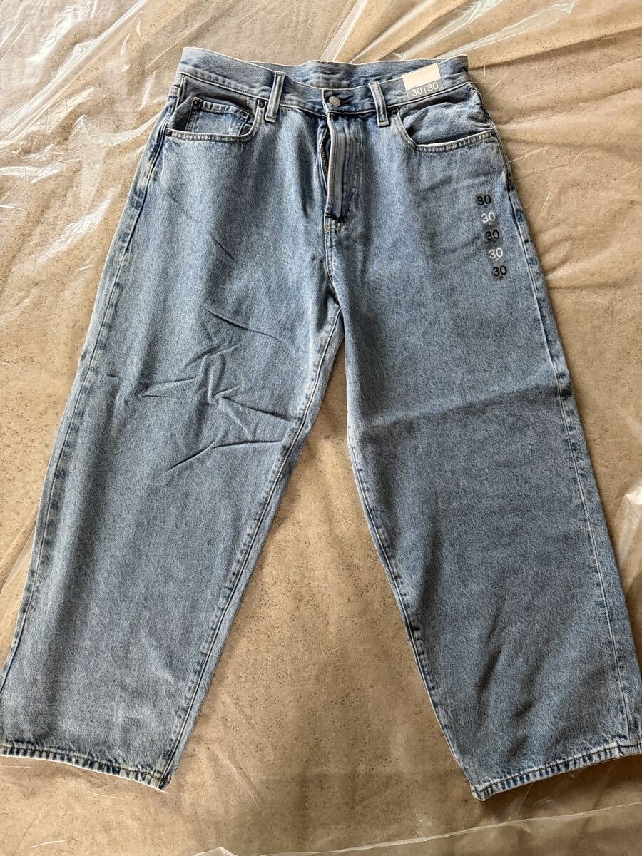 GAPSUPERBAGGYJEANS30/30stussy supremebigolレザーBOXロゴ