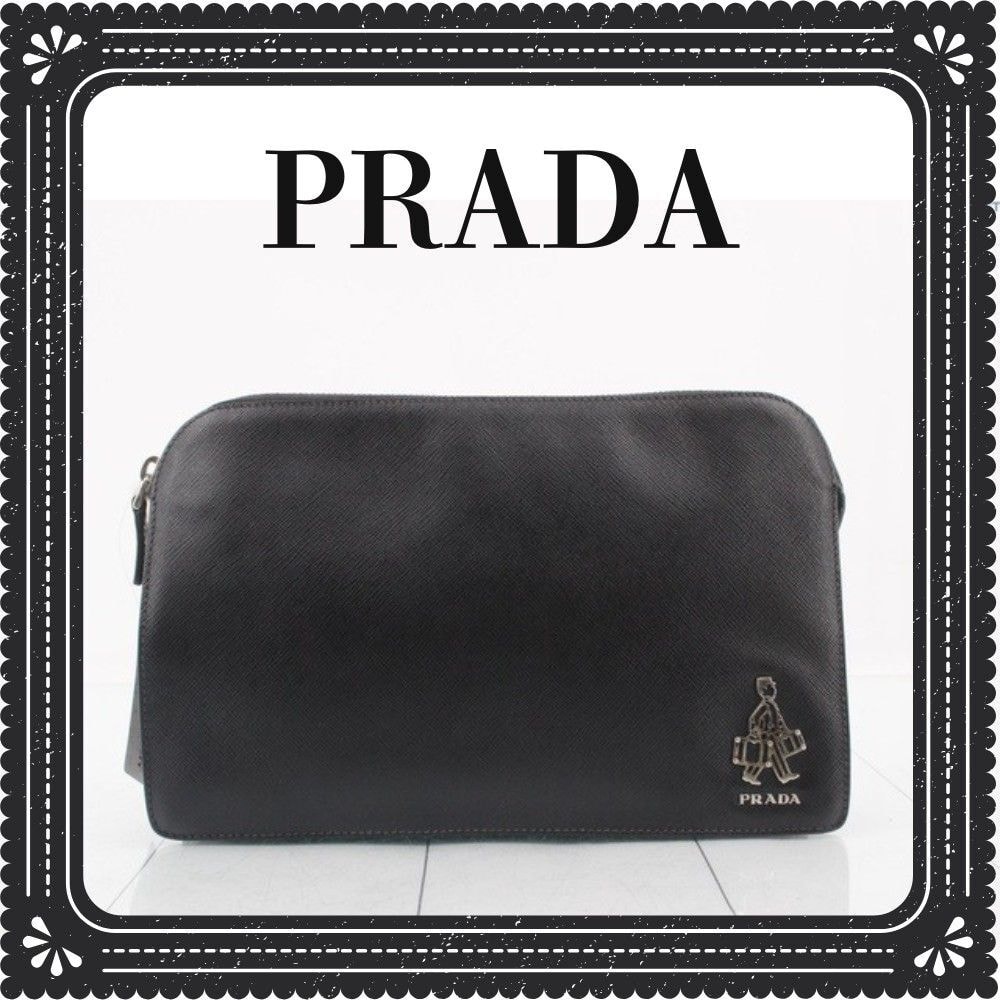 プラダ PRADA SOFT GRAIN ショルダーバッグ バッグ レザー レディース ブラウン系 1BC238 【中古】 PRADA - プラダ PRADA SOFT GRAIN ショルダーバッグ バッグ レザー