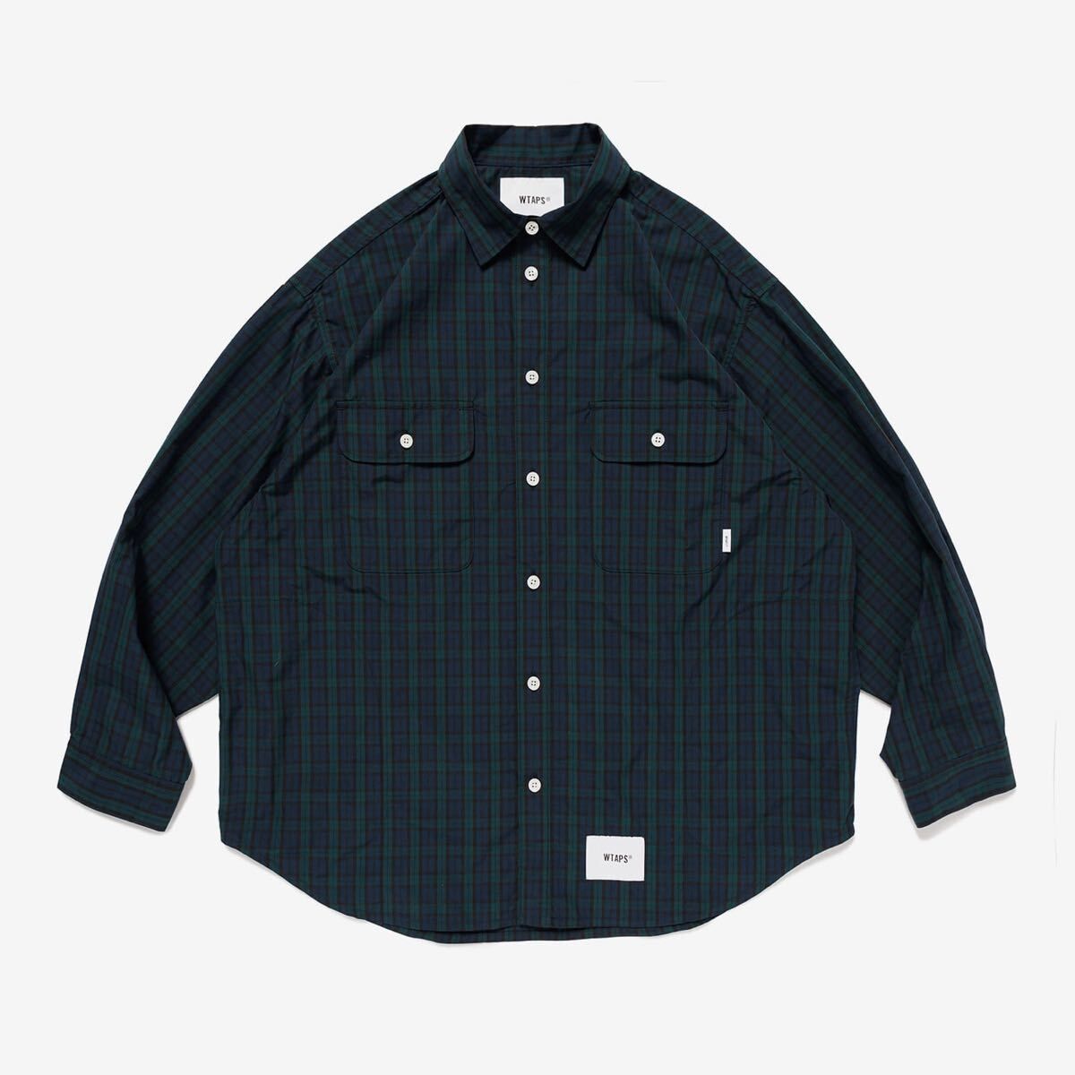 WTAPS 25ss WCPO 01/LS/ GREEN Mサイズ/02 シャツ　 SHIRT 