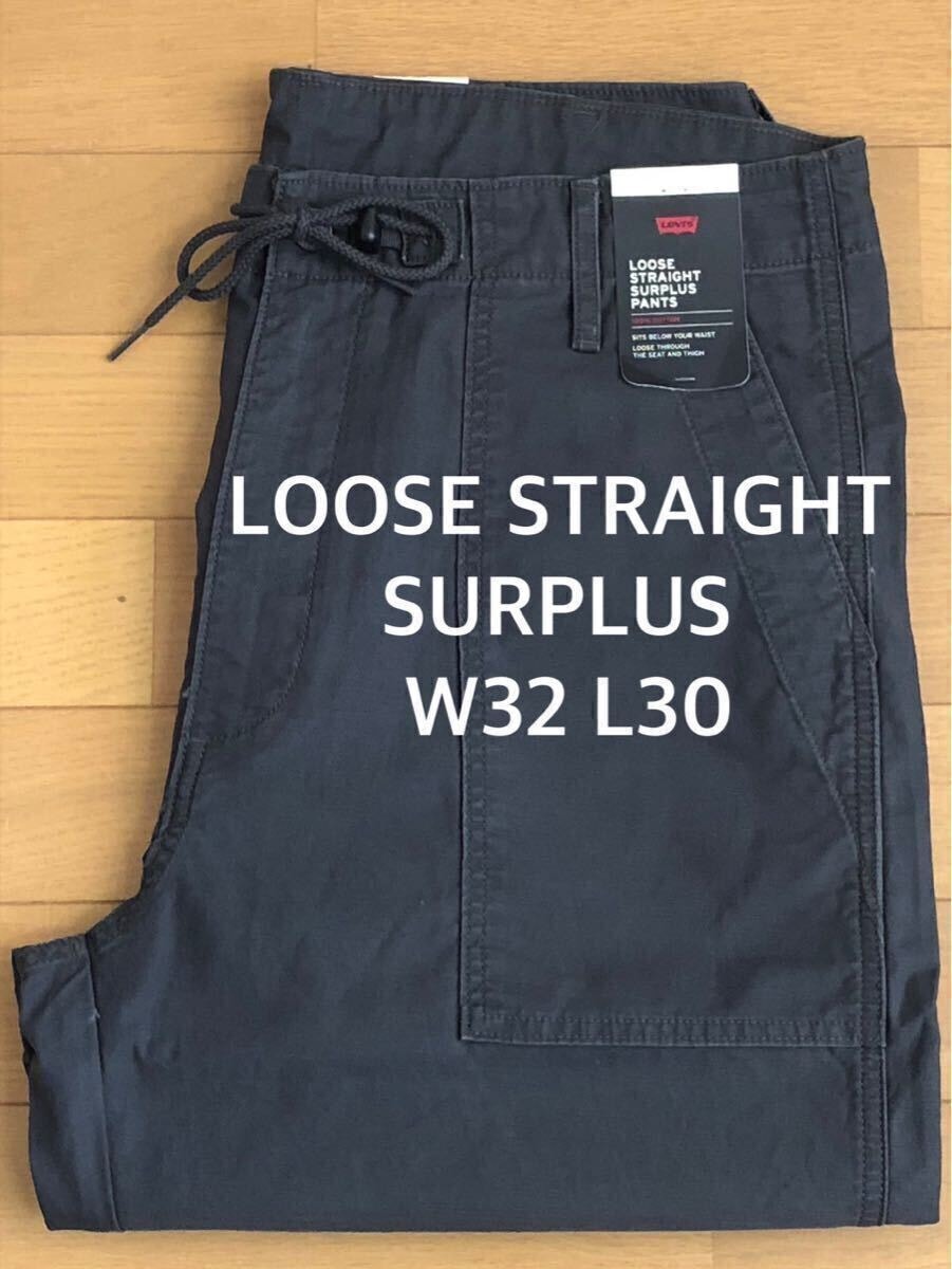 Levi's LOOSE STRAIGHT SURPLUS BLACK W32 L30