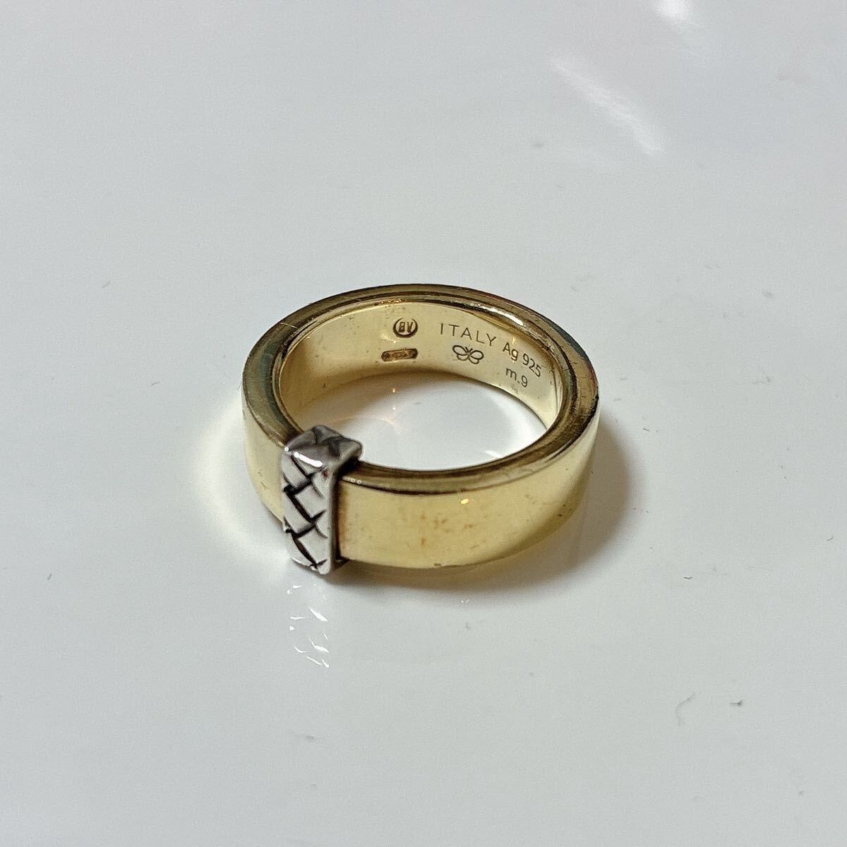 BOTTEGAVENETAボッテガヴェネタシルバーリング指輪トムウッドtomwoodイントレチャートゴールドBOTTEGA VENETA