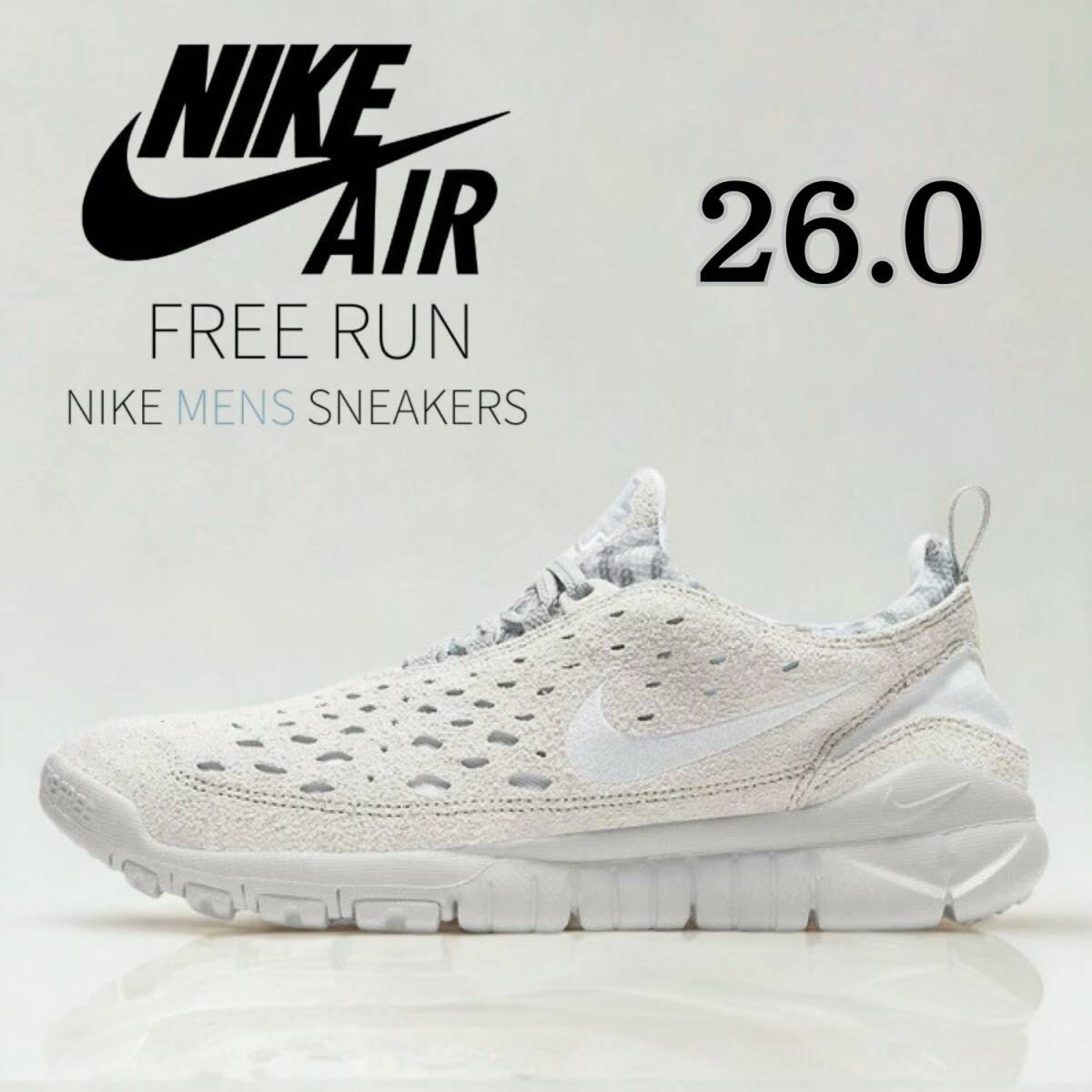 ◆モデル出品◆新品 26.0cm NIKE FREE RUN TRAIL CW5814-002 完売モデル レア フリーラン トレイル ナイキ　ニュートラルグレー