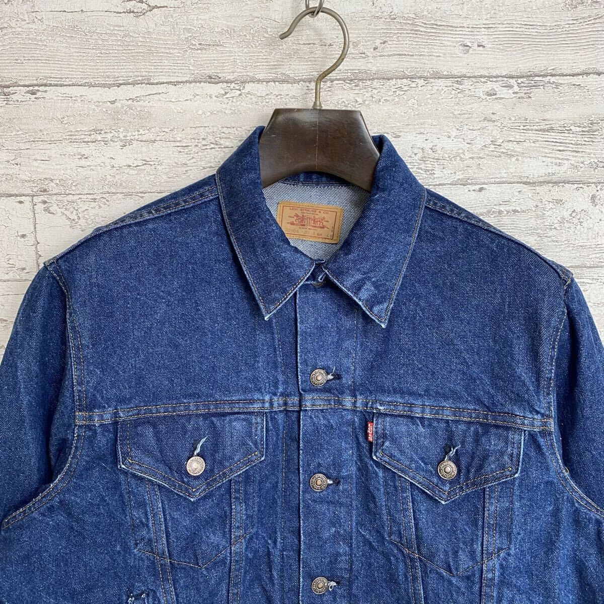 D (傷や汚れあり)】Levi's リーバイス 60s 70s 70505 BIG E ボタン裏