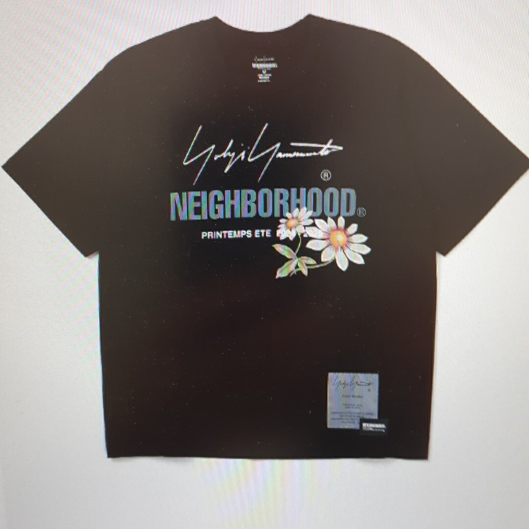 新品未使用 NEIGHBORHOOD YOHJI YAMAMOTO Mサイズ Tシャツ 黒 半袖 TEE Y3 ヨウジヤマモト 青山 ネイバー