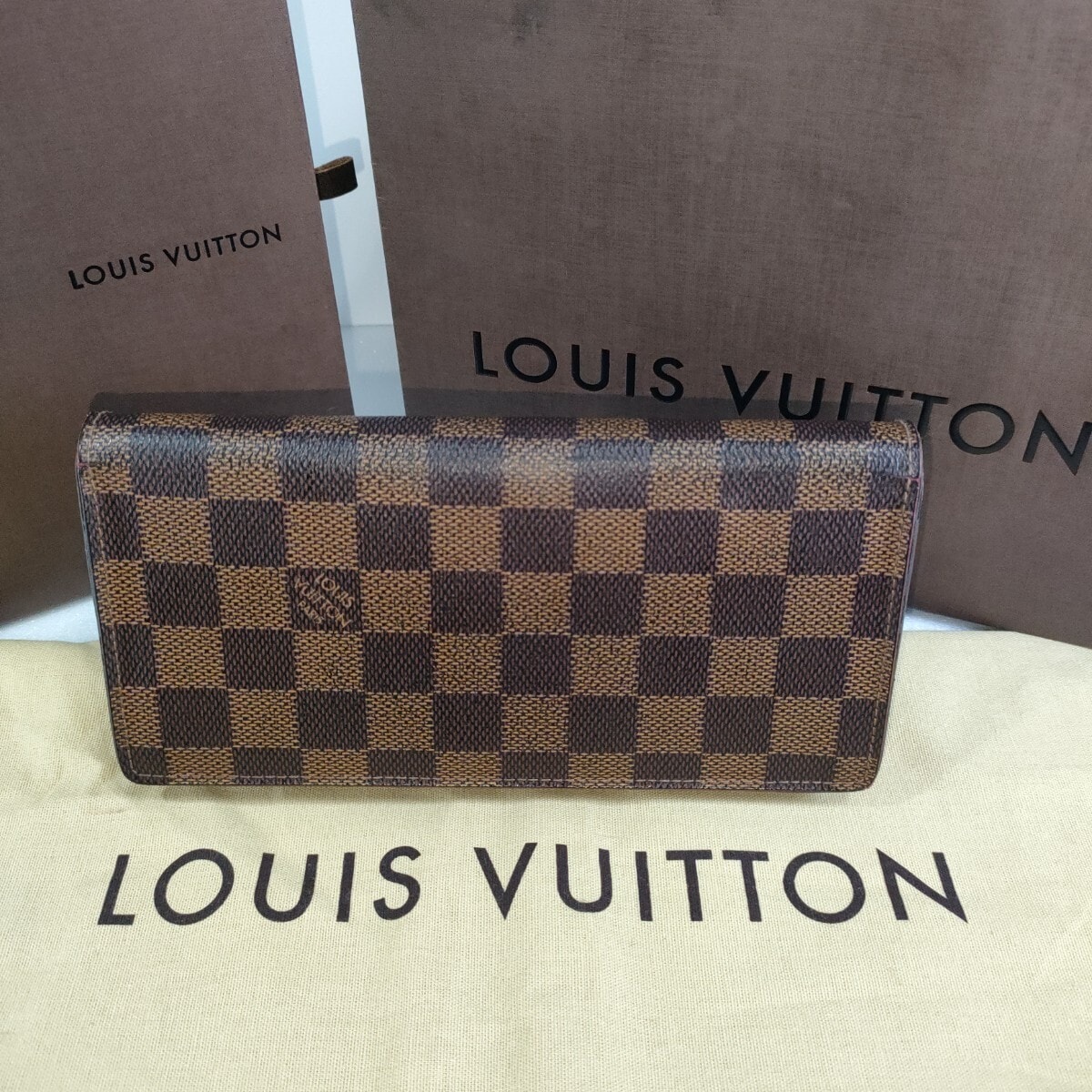 LOUIS VUITTON ダミエ ポルトフォイユ・ブラザ 長財布 N60017