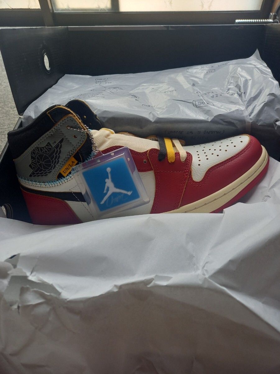 27cm SNKRS購入 新品 UNION × Nike Air Jordan 1 Retro High OG Chicago/Shadow LA ユニオン ナイキ ジョーダン1 ハイ シカゴ シャドウ 