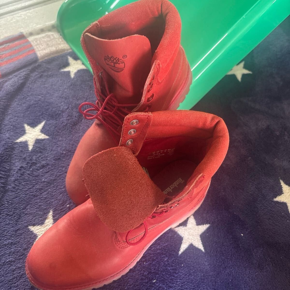 Timberland レッドブーツ 25cm