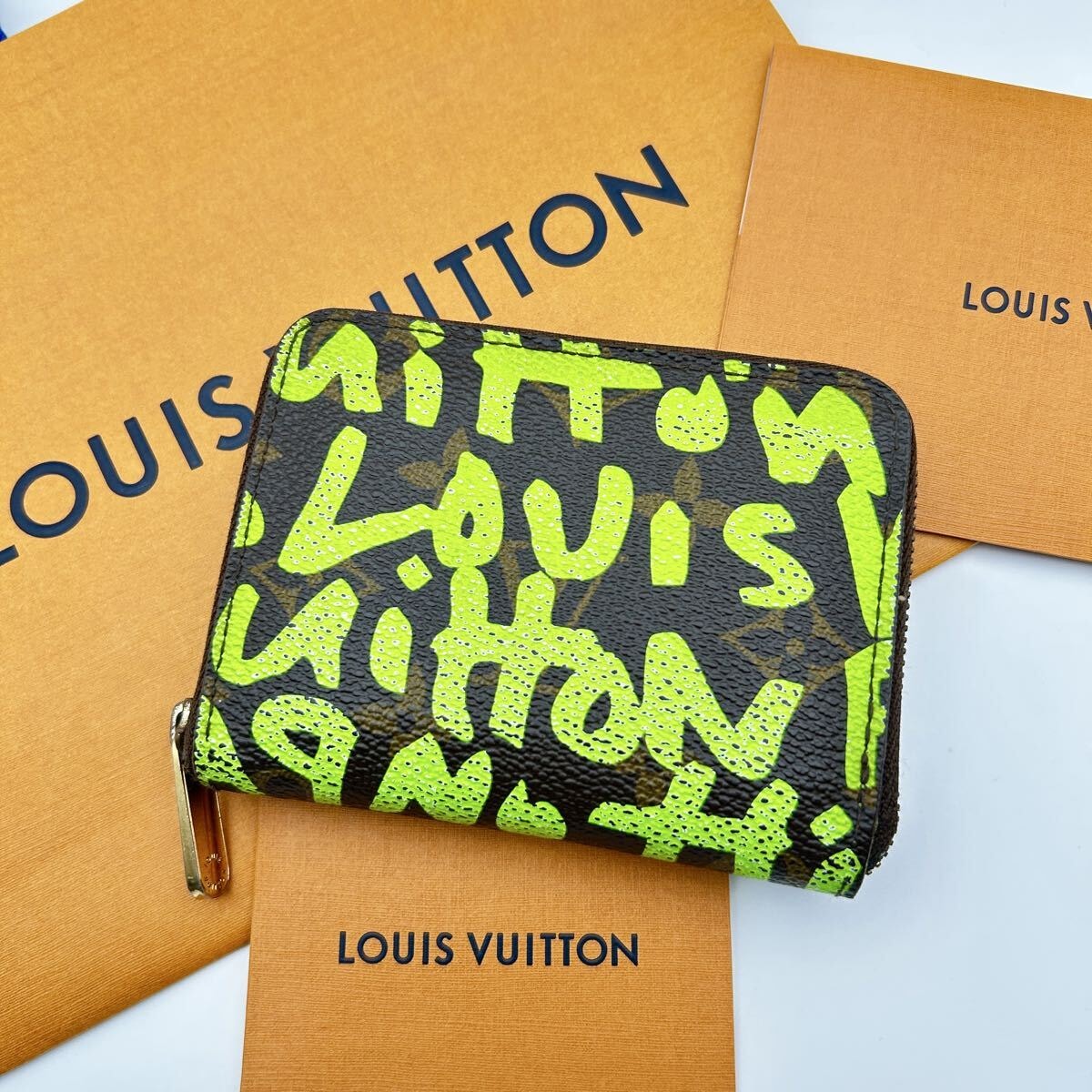 激レア LOUIS VUITTON ルイヴィトン モノグラム コインケース コインパース 小銭入れ ジッピー ジッピーコインパース 財布 グラフィティ 