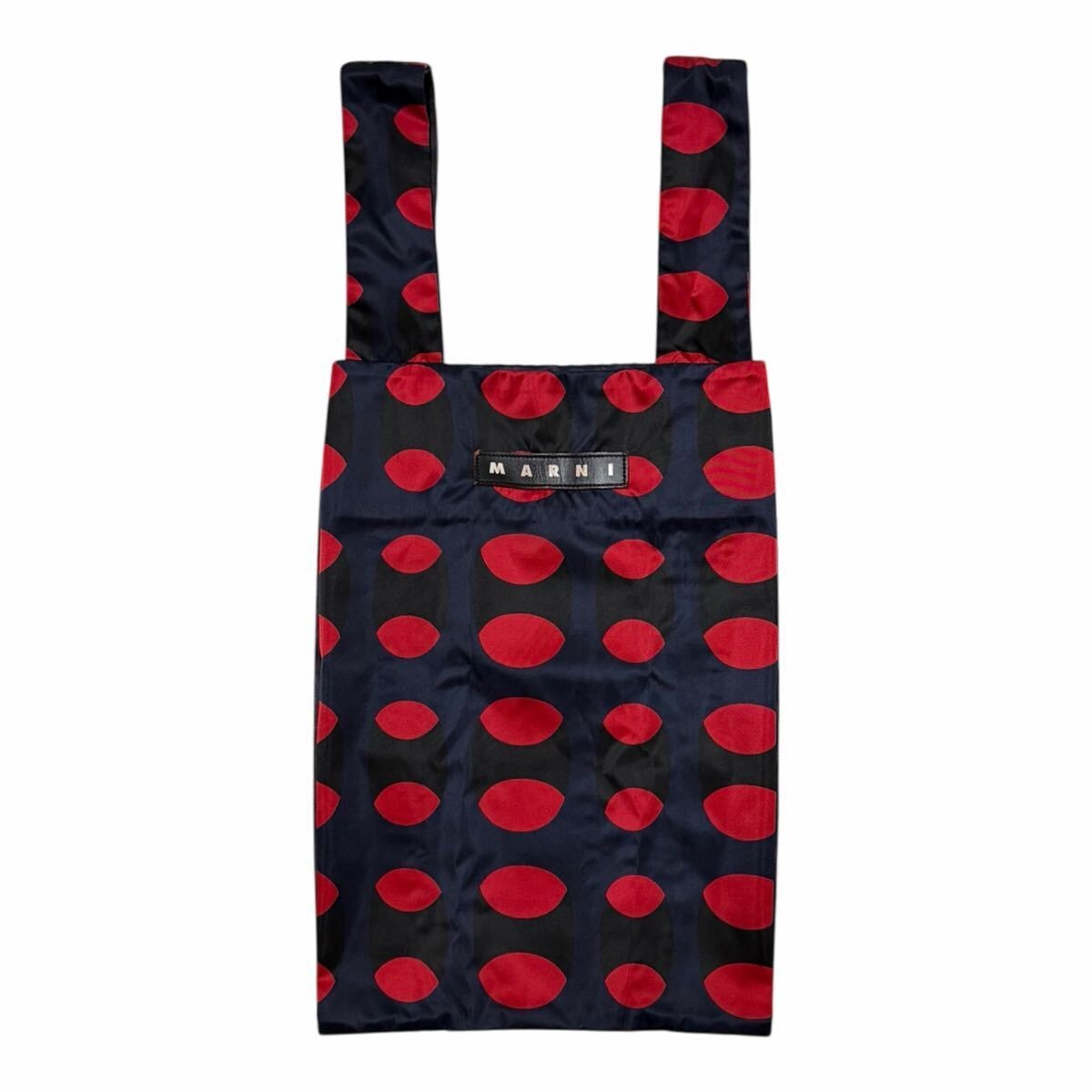 マルニマーケット ドット柄 アーカイブ ファブリック エコバッグ