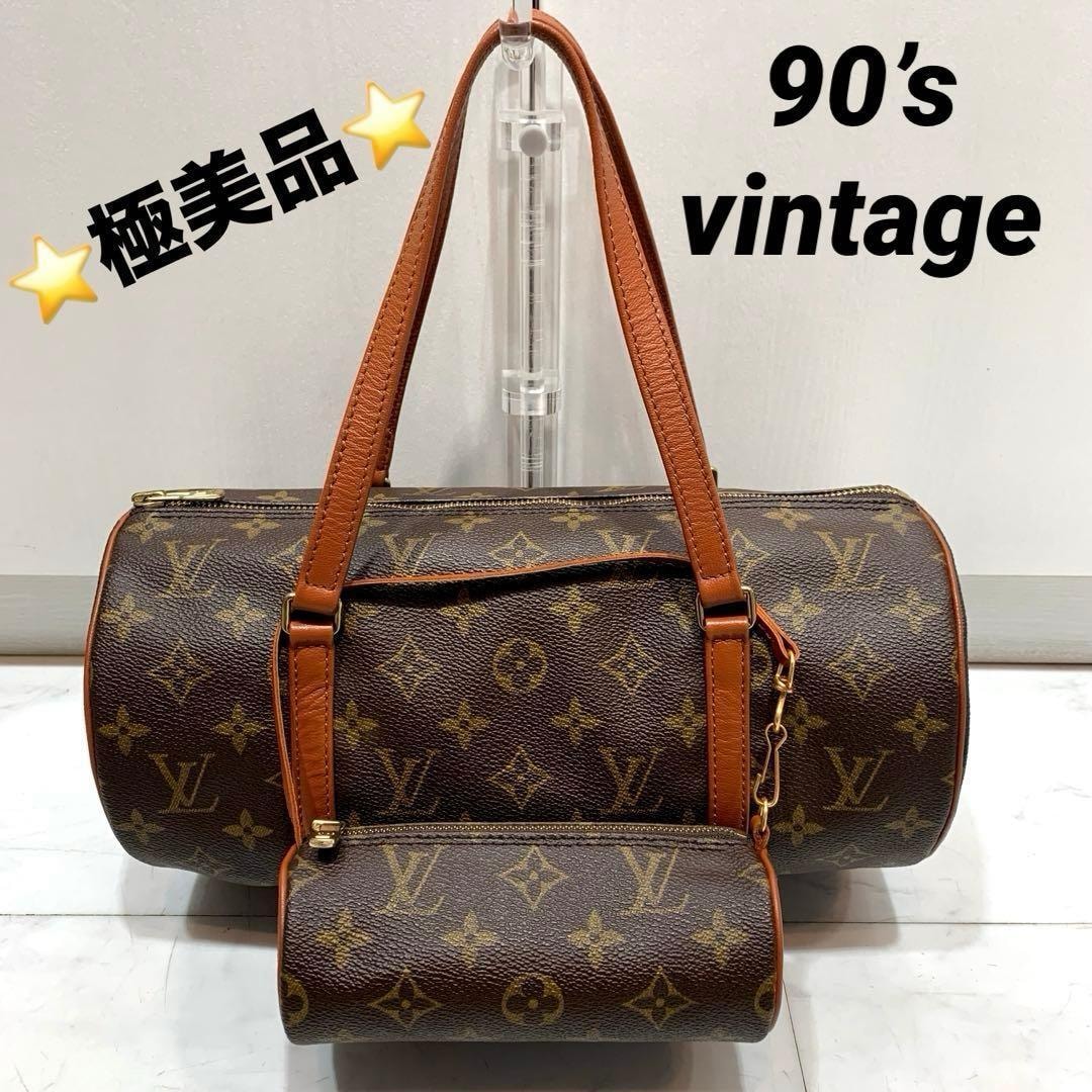 極美品☆ルイヴィトン 旧型 パピヨン30 モノグラム ポーチ付き M51385