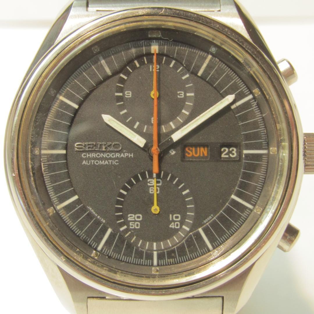 やや傷や汚れあり】SEIKO セイコー クロノグラフ 6138－3002 ジャンボ