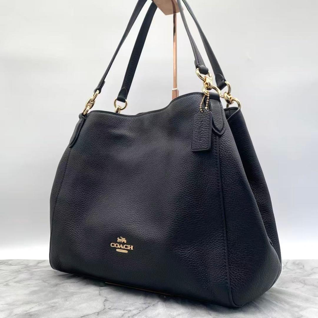 A (未使用に近い)】未使用 COACH コーチ ショルダーバッグ 肩掛け 