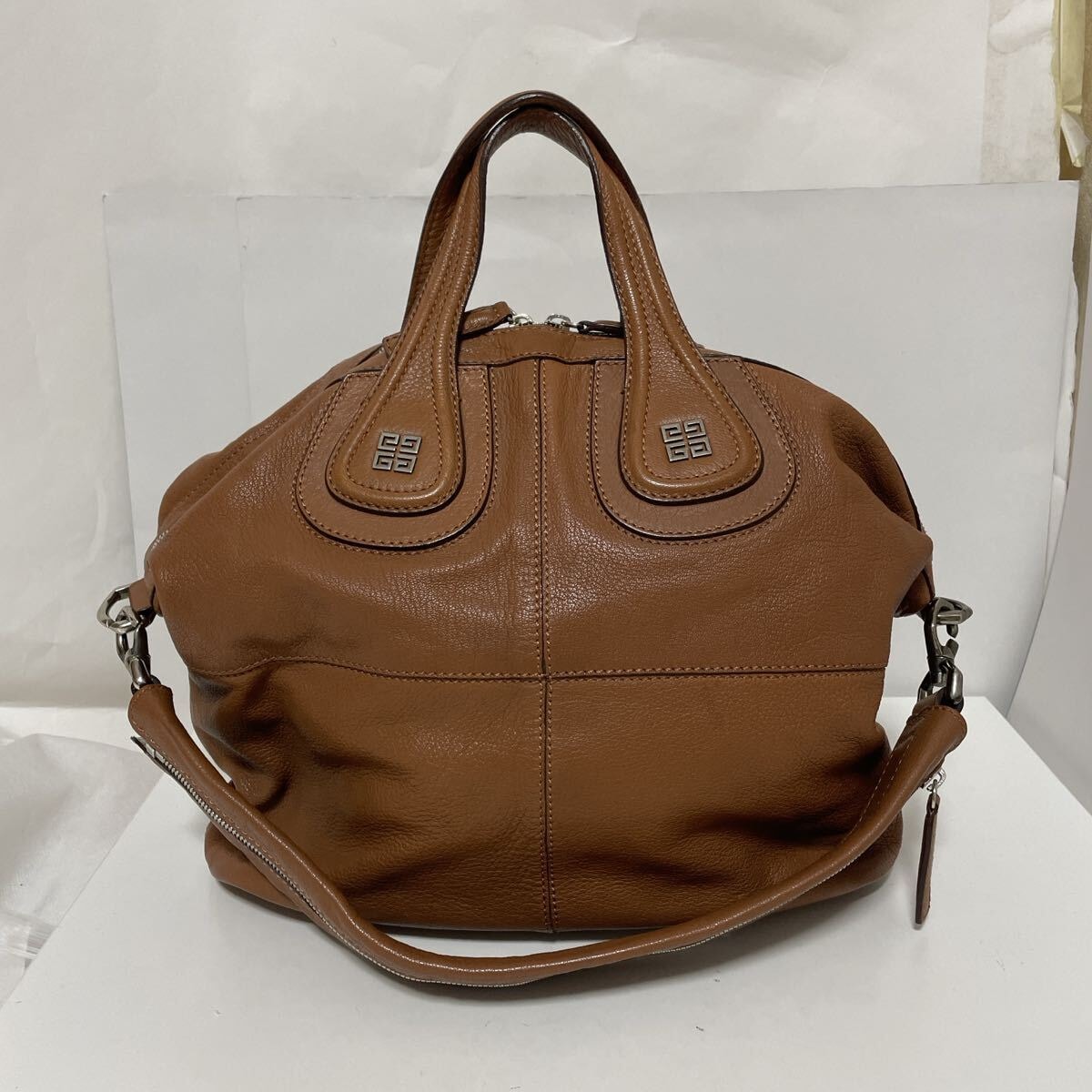 B (目立った傷や汚れなし)】美品 GIVENCHY ジバンシィ ブラウン 