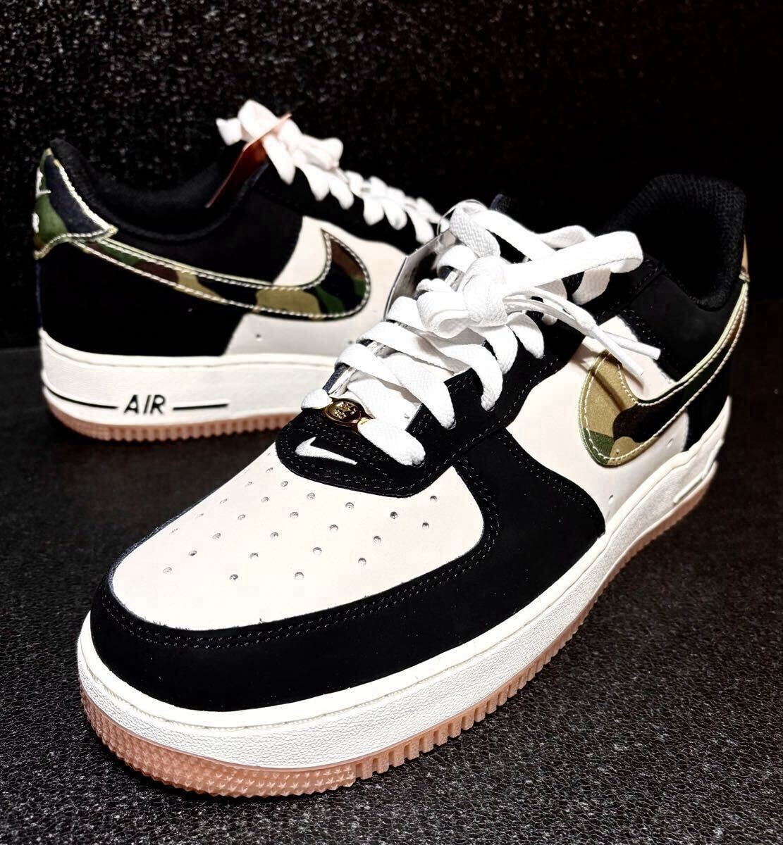 ☆送料込■新品26.0cm■ナイキ エア フォース1 LOW レトロ ホワイト/ガムブラウン/ブラック/カモフラージュ迷彩【定価.19800円】