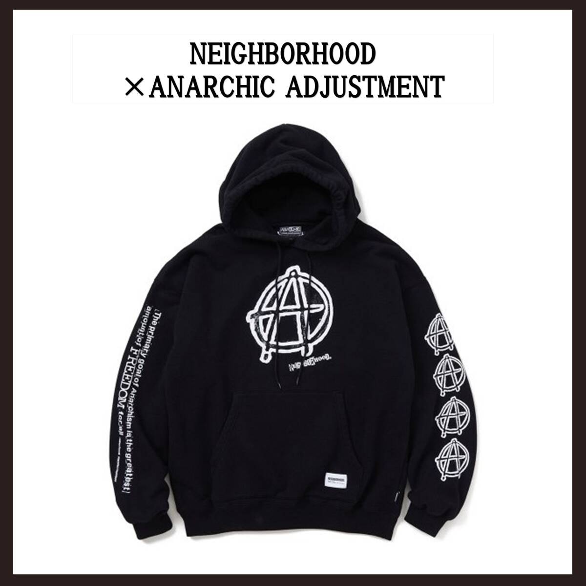 ○★新品未使用　NEIGHBORHOOD×ANARCHIC ADJUSTMENT　パーカー　XL　ブラック★○