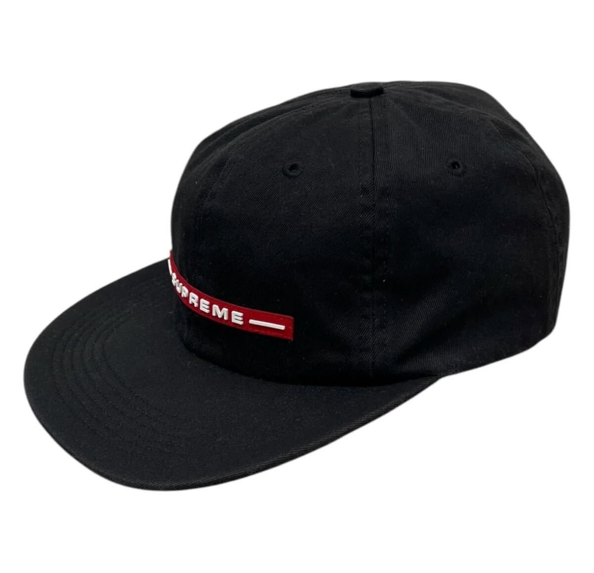 SUPREME 19SS Raised Logo 6-Panelキャップブラック 未使用に近い】SUPREME 19SS Raised Logo 6-Panelキャップ