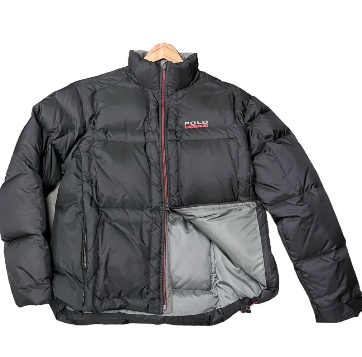 POLO SPORT/ダブルジップ/ダウンジャケット/ブラック/ラルフローレン/Polo by Ralph Lauren/ダブルアールエル vintage 