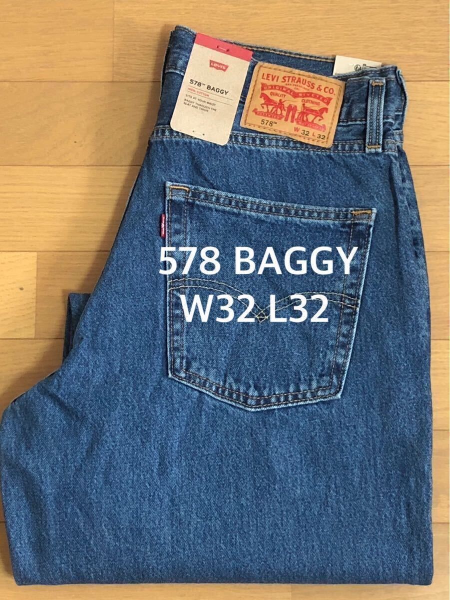Levi's 578 BAGGY MIDBLUE W32 L32