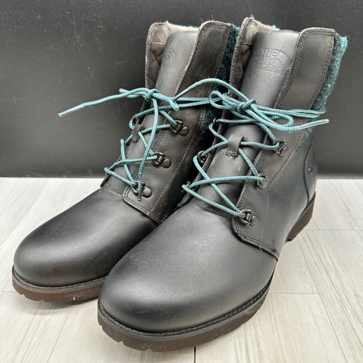 【未使用品】ザノースフェイス 28 ブーツ レザー ブラック