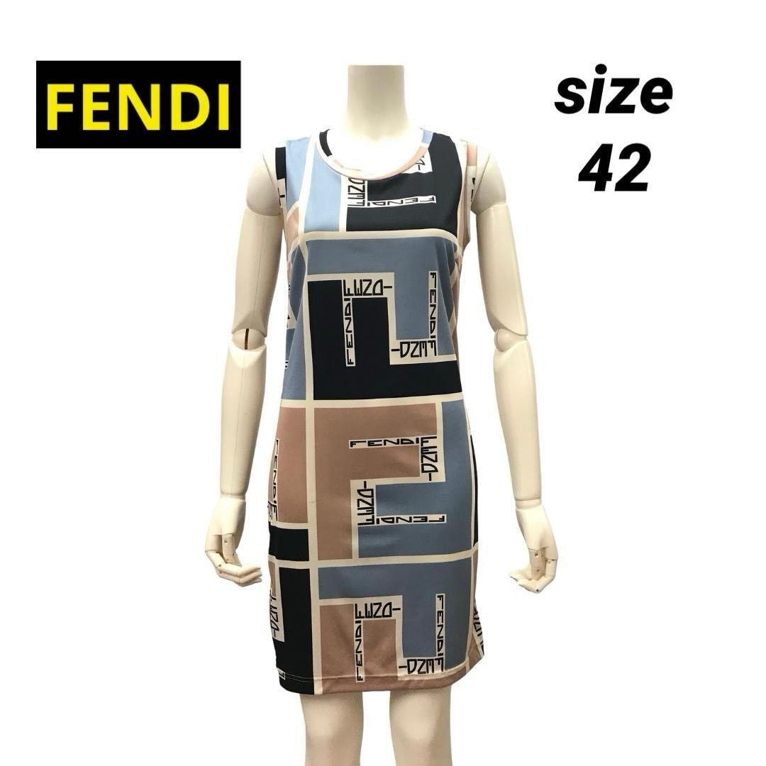 目立った傷や汚れなし】☆美品☆FENDI ノースリーブ ミニ