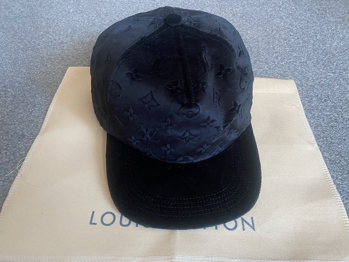 【美品】LOUIS VUITTONキャスケット・モノグラム・ベルベット