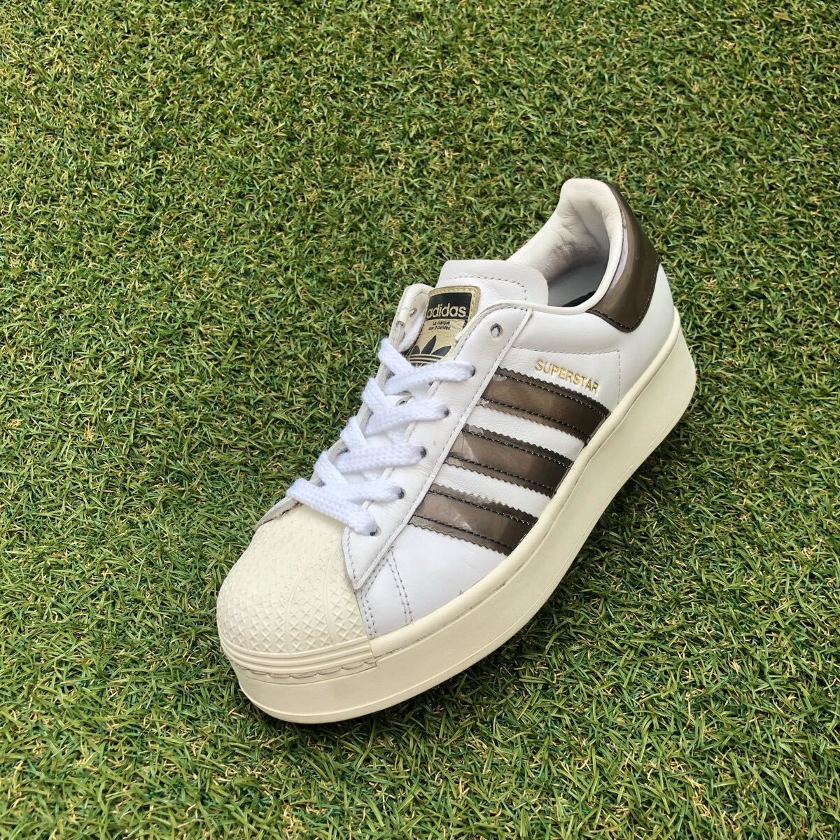 美品23adidas SUPER STAR BD アディダス スーパースター ボールド HB636