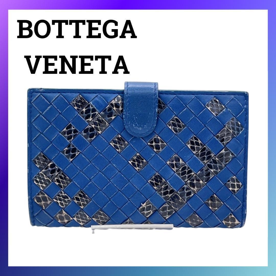 目立った傷や汚れなし】ボッテガヴェネタ パイソン レザー イントレ