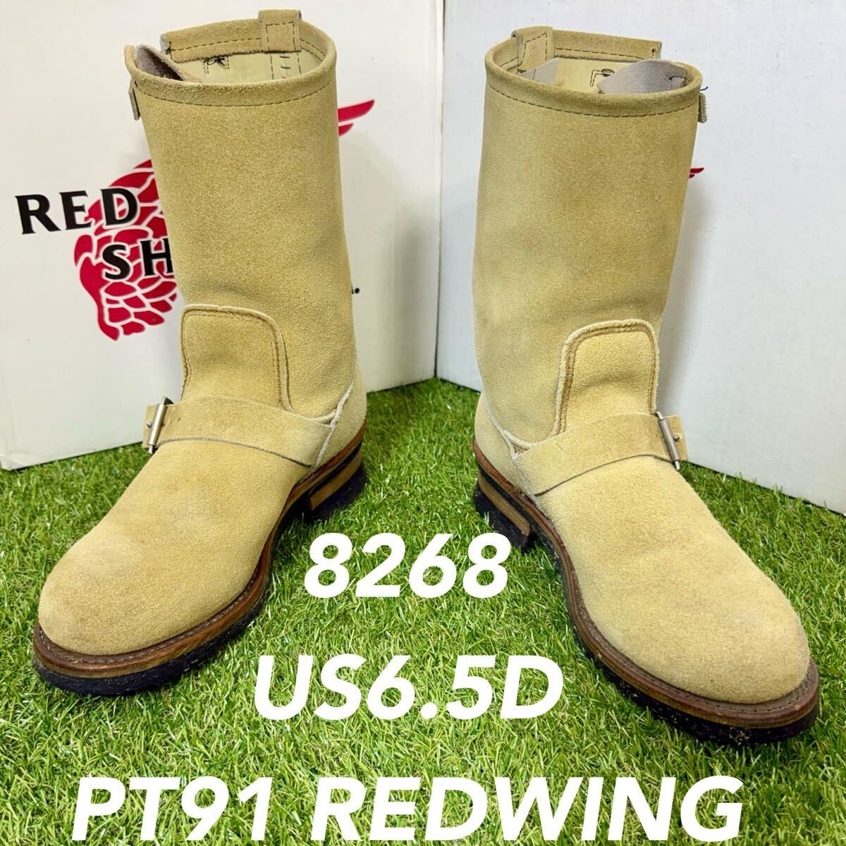 【安心品質0761】REDWINGレッドウイング廃盤PT91 8268送料込限定 スチールトゥ 匿名配送 USA製