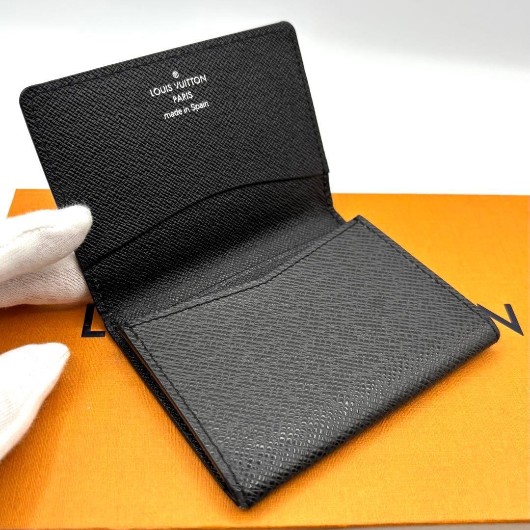 目立った傷や汚れなし】S74 ヴィジット タイガ ルイヴィトン 名刺入れ