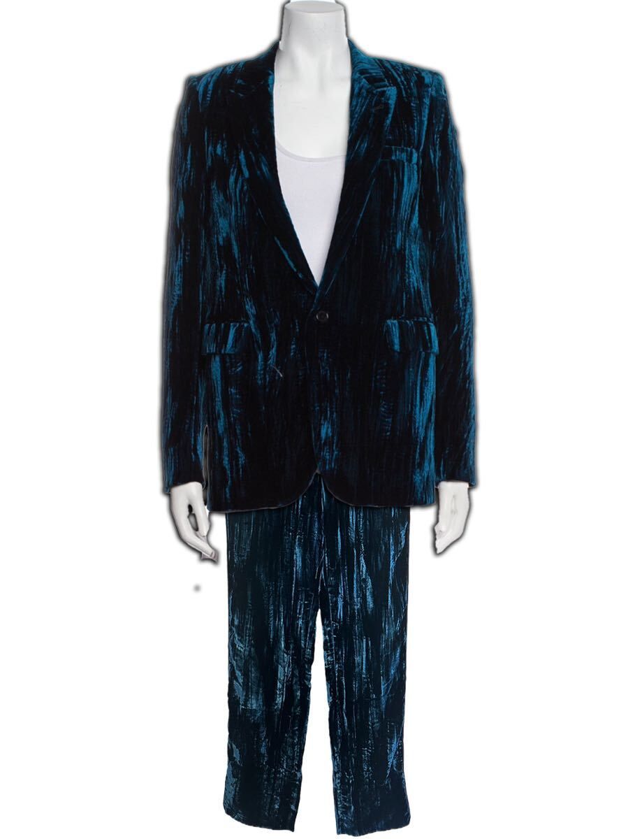 SAINT LAURENT サンローラン　ベルベット セットアップ　スーツ　ベロア　メンズ　レディース　ジャケット　パンツ