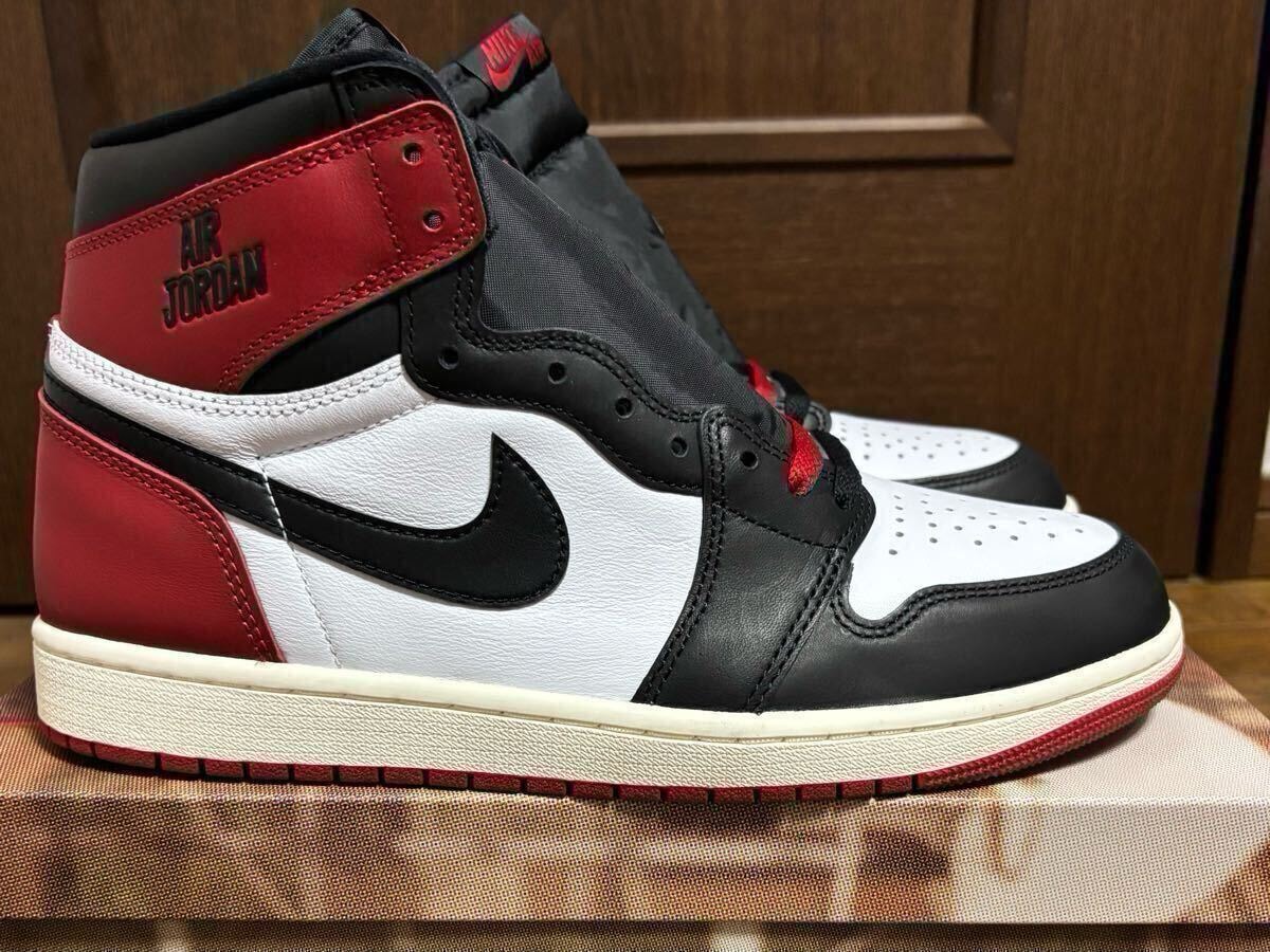 新品未使用 Nike Air Jordan 1 Retro High OG Black Toe Reimagined ナイキ エアジョーダン1 レトロ ハイ つま黒 US10.5 28.5cm aj1 本物