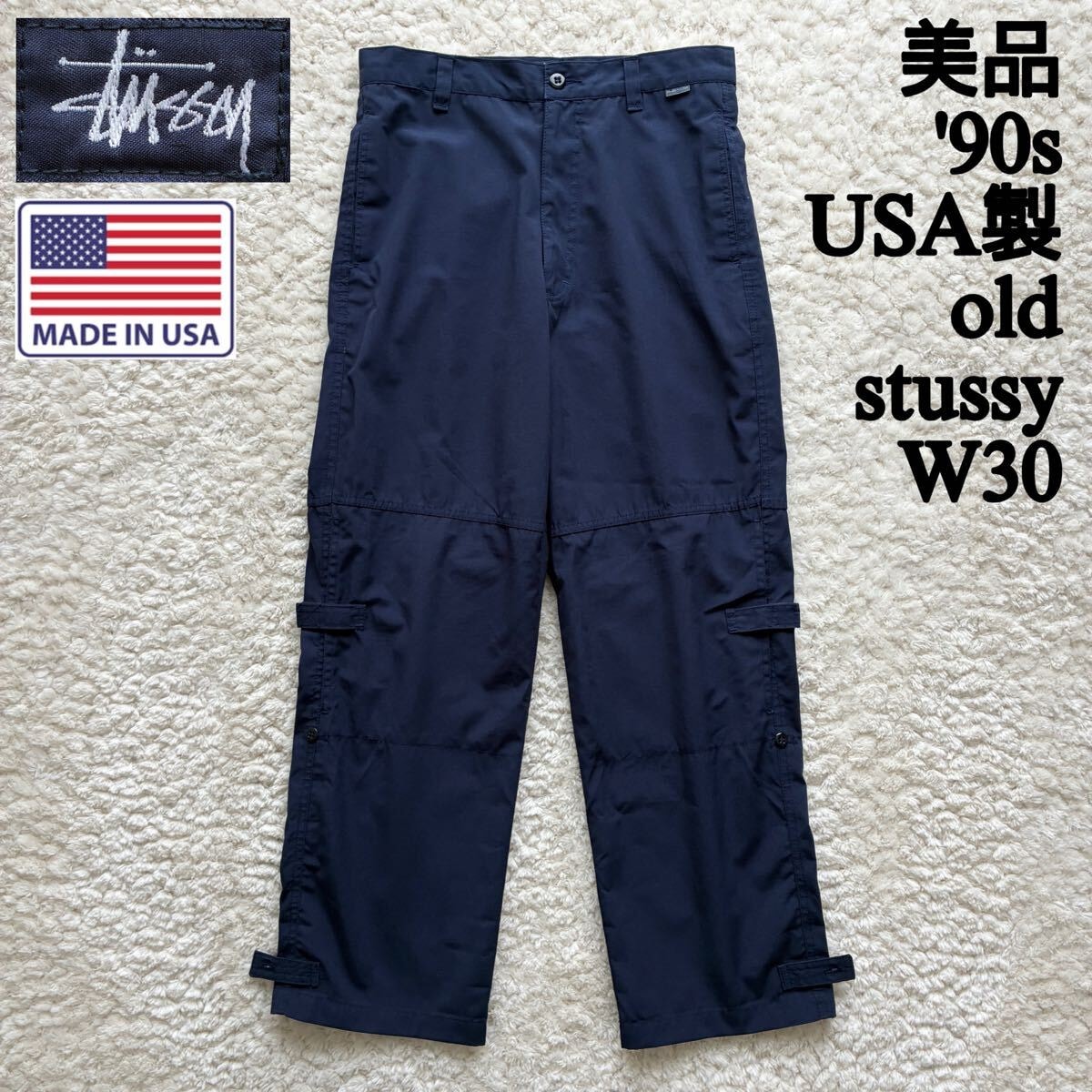 C (やや傷や汚れあり)】【STUSSY】 ステューシー OLD 90s ハーフパンツ