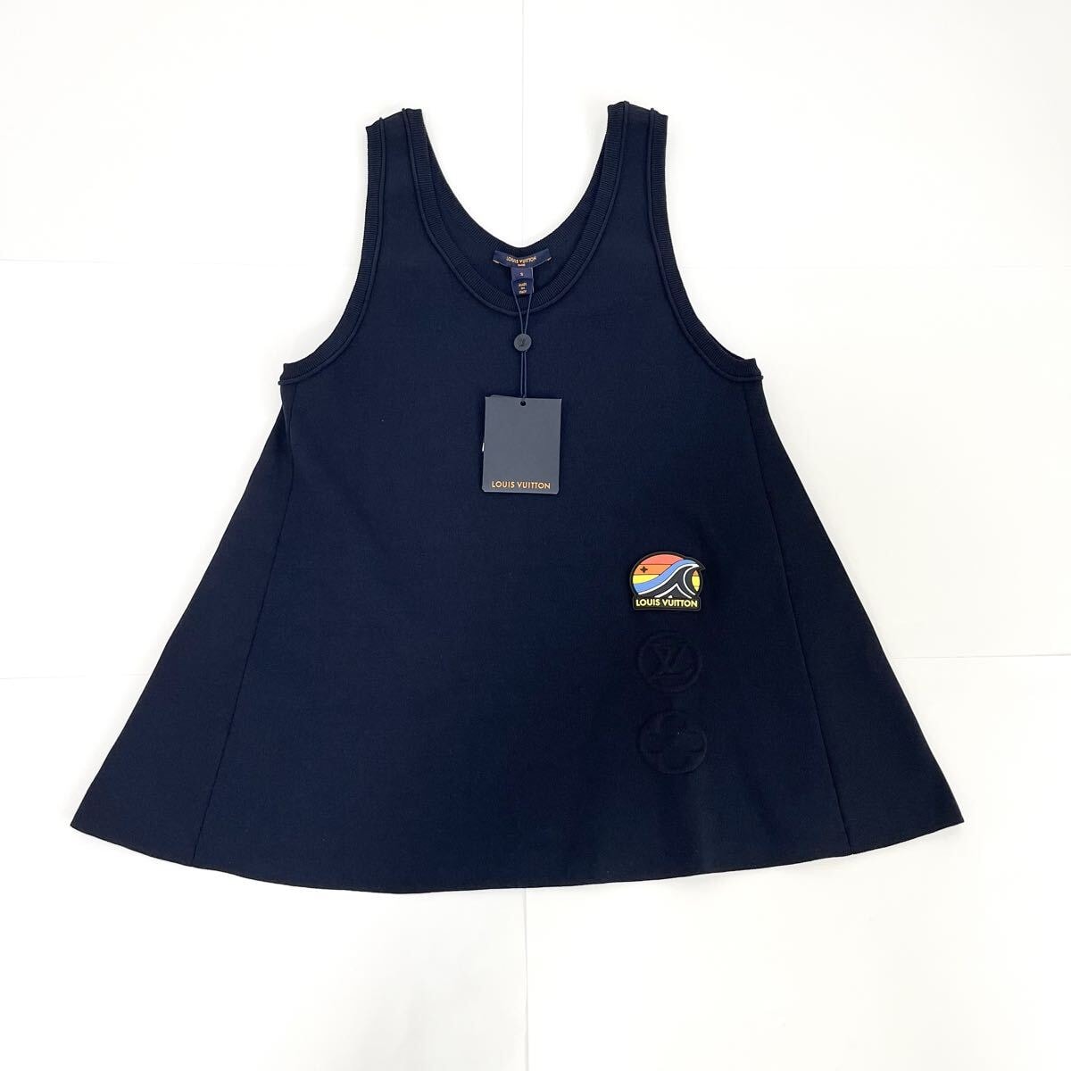 【未使用】LOUIS VUITTON ウェーブウイング タンクトップ レディース ネイビー
