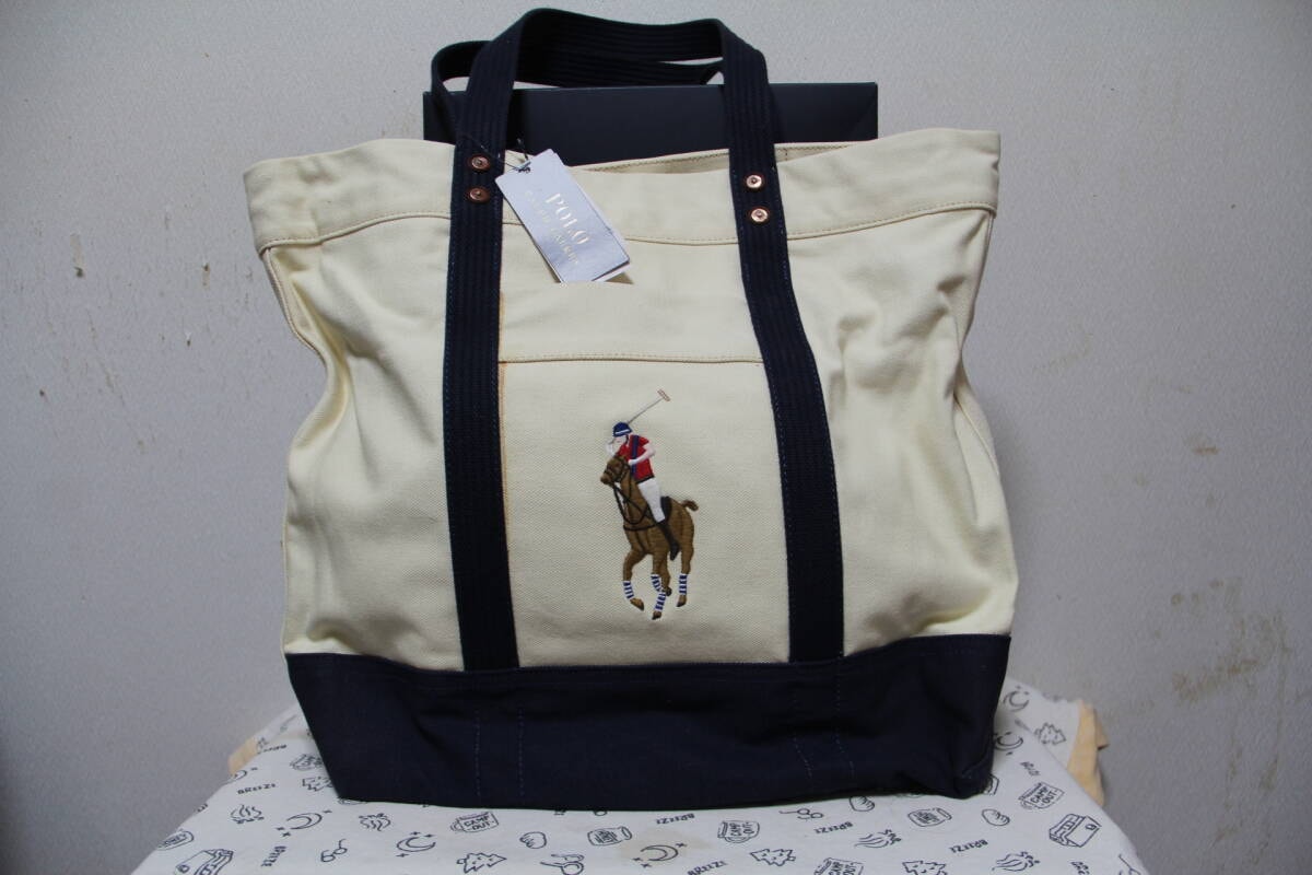 未使用品　POLO RALPH LAURENN,　ポロ ラルフ ローレン、ショルダーバッグ、肩掛け、トートバッグ、大容量