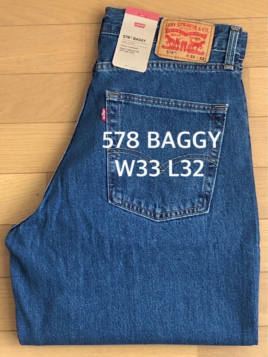 Levi's 578 BAGGY MIDBLUE W33 L32